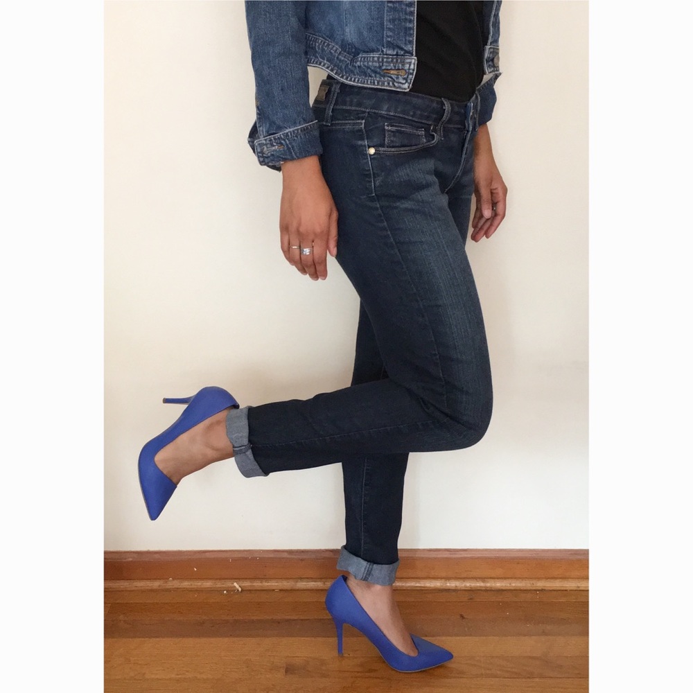 Paige Skyline Skinny Jeans Dark Wash